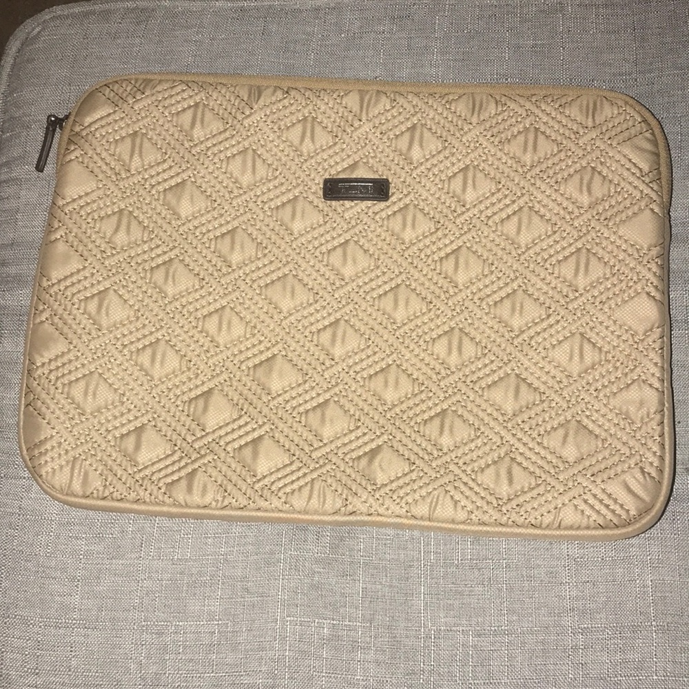 Tumi Champagne Quilted Sleeve 13.5" x 9.5"
